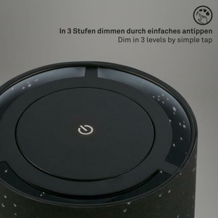 Briloner 7449-015 - Светодиодная уличная сенсорная лампа с регулированием яркости STARRY SKY LED/3W/5V IP44 черный