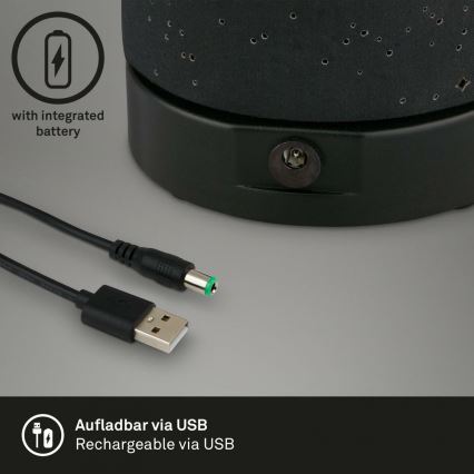 Briloner 7449-015 - Вулична LED сенсорна лампа з регулюванням яскравості STARRY SKY LED/3W/5V IP44 чорний
