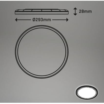Briloner 7454-414 - Светодиодный потолочный светильник DECO LED/18W/230V