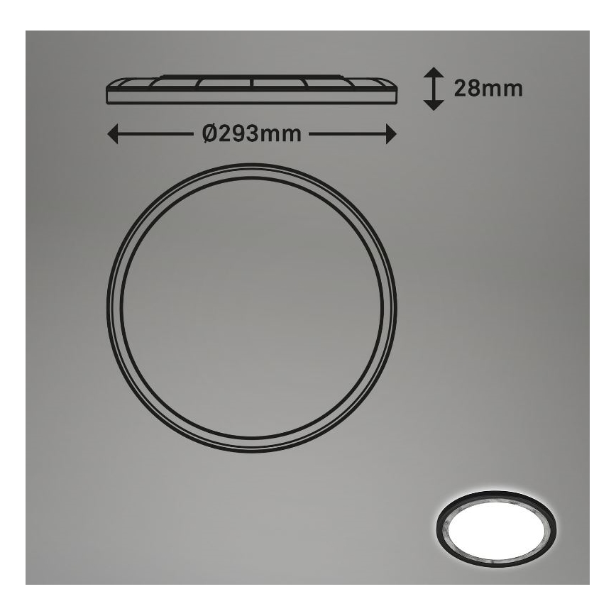 Briloner 7454-414 - Светодиодный потолочный светильник DECO LED/18W/230V