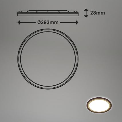 Briloner 7454-417 - Светодиодный потолочный светильник DECO LED/18W/230V