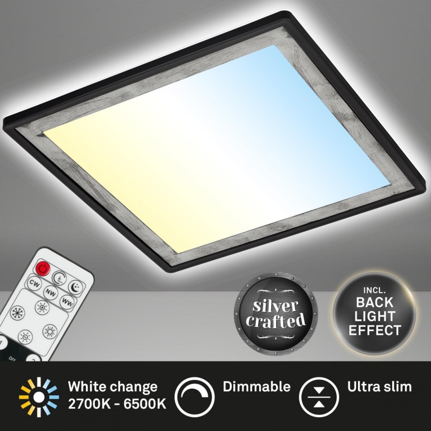 Briloner 7459-414 - Светодиодный потолочный светильник с регулированием яркости SLIM LED/22W/230V 2700-6500K + дистанционное управление