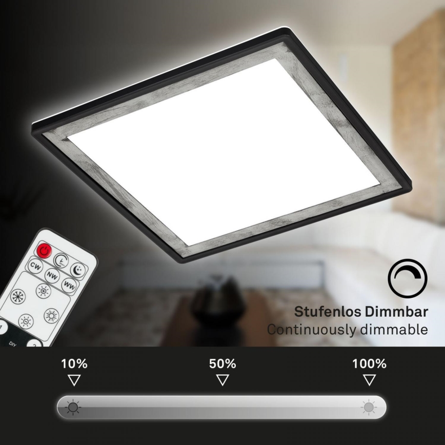 Briloner 7459-414 - Светодиодный потолочный светильник с регулированием яркости SLIM LED/22W/230V 2700-6500K + дистанционное управление