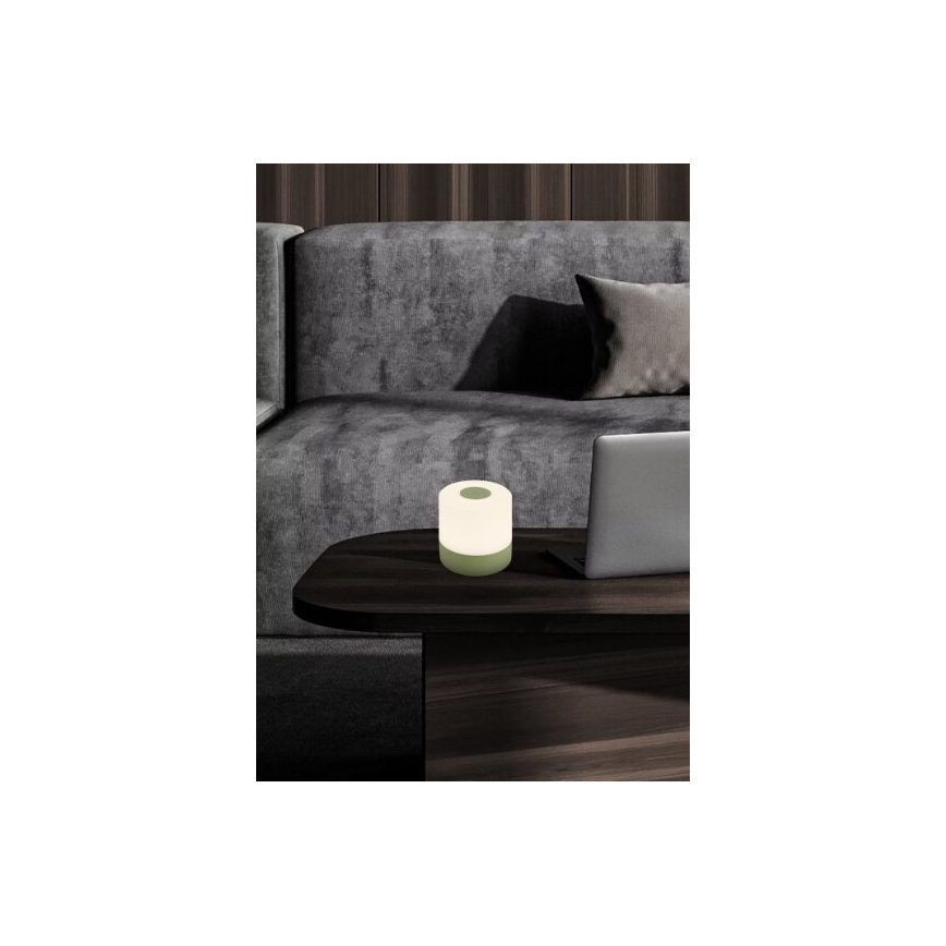 Briloner 7461019 - LED Акумуляторна вулична настільна лампа з регулюванням яскравості LED/2W/5V IP44 зелений
