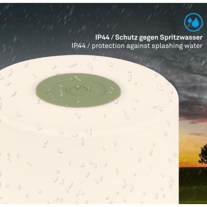 Briloner 7461019 - LED Акумуляторна вулична настільна лампа з регулюванням яскравості LED/2W/5V IP44 зелений