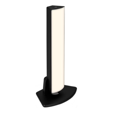 Briloner 7474-015 - Світлодіодна регульована сенсорна зарядна вулична настільна лампа 2 в 1 LED/7W/5V 2x2200 mAh USB 3000K IP44 чорна