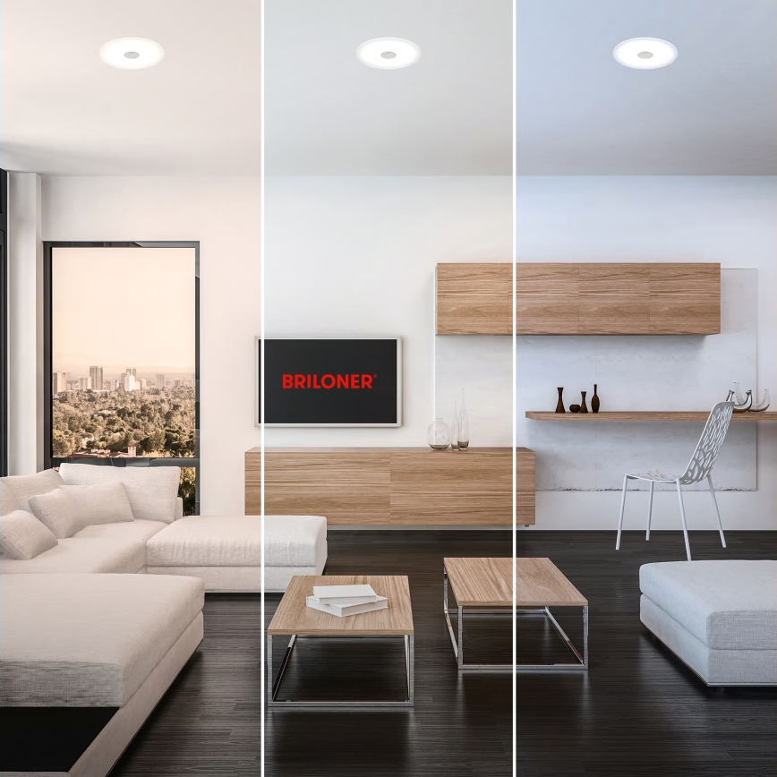 Briloner 7481019 - LED встраиваемый потолочный светильник для ванной комнаты LED/12W/230V 3000/4000/6500K IP44 белый