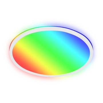 Briloner 7494016 - LED RGBW диммируемый потолочный светильник SMART LED/22 Вт/230 В 4000 К Ø 42 см Wi‑Fi Tuya + пульт дистанционного управления