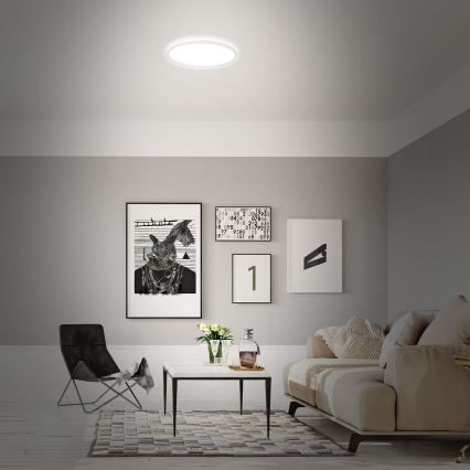 Briloner 7494016 - LED RGBW диммируемый потолочный светильник SMART LED/22 Вт/230 В 4000 К Ø 42 см Wi‑Fi Tuya + пульт дистанционного управления