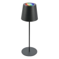 Briloner 7507015 - LED RGB Акумуляторна вулична настільна лампа з регулюванням яскравості 2в1 LED/2,5W/5V IP44 антрацит