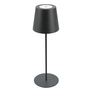 Briloner 7508015 - LED Акумуляторна вулична настільна лампа з регулюванням яскравості 2в1 LED/2,5W/5V IP44 чорний