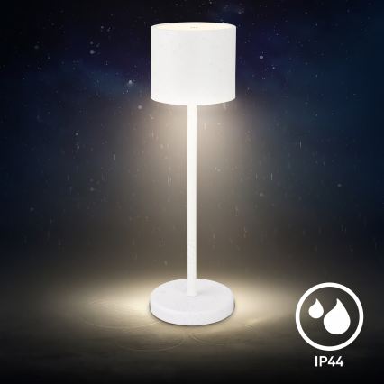 Briloner 7521016 - Диммируемая перезаряжаемая уличная настольная лампа SIGO LED/2,5W/5V IP44 2600 mAh белая