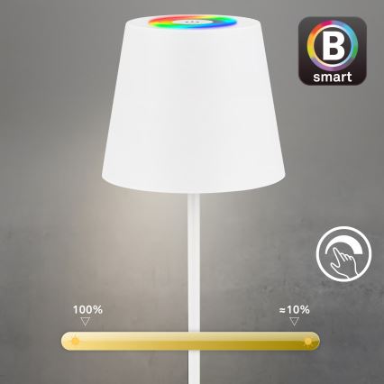Briloner 7559016 - LED RGB перезаряджувана зовнішня настільна лампа COLORIS з регульованою яскравістю LED/3,5W/5V IP44 2000 mAh Wi-Fi Tuya