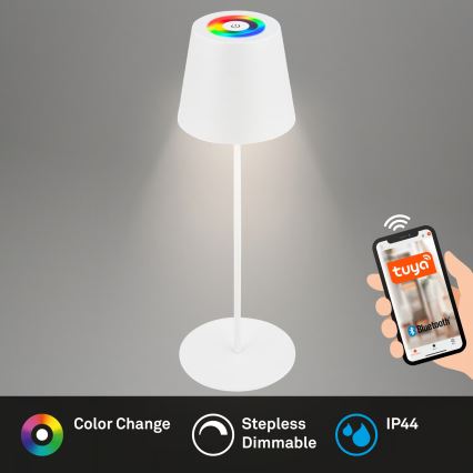 Briloner 7559016 - LED RGB диммируемая аккумуляторная уличная настольная лампа COLORIS LED/3,5W/5V IP44 2000 mAh Wi-Fi Tuya