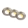 Briloner 7588032 - НАБОР 3x встраиваемых потолочных светильников для ванной KLIRA LED/4,9W/230V 2500/3000/4000K IP44 матовый хром