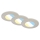 Briloner 7598032 - НАБІР 3x Вбудований стельовий LED світильник для ванної LED/4,9W/230V IP44 2700/4000/6500K матовий хром