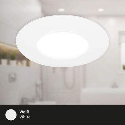 Briloner 7598036 - НАБІР 3x Вбудований стельовий LED світильник для ванної LED/4,9W/230V IP44 2700/4000/6500K білий