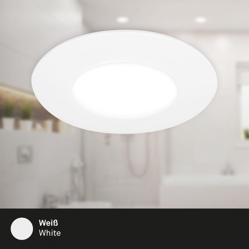 Briloner 7598036 - НАБІР 3x Вбудований стельовий LED світильник для ванної LED/4,9W/230V IP44 2700/4000/6500K білий