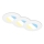 Briloner 7598036 - НАБІР 3x Вбудований стельовий LED світильник для ванної LED/4,9W/230V IP44 2700/4000/6500K білий