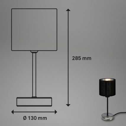 Briloner 7737-014 - Настільна лампа SILVER CRAFTED 1xE14/25W/230V