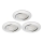 Briloner 8309-039 - НАБОР 3x Светодиодный встроенный светильник для ванной с регулированием яркости LED/5W/230V IP23
