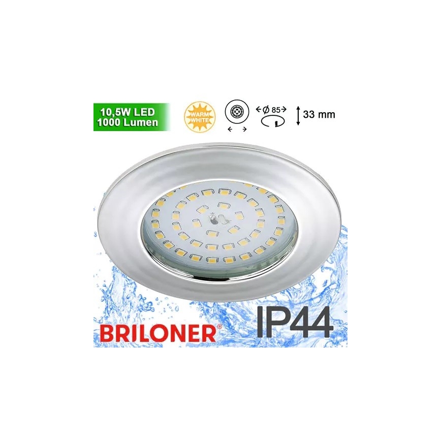 Briloner 8310-019 - Вбудований стельовий LED світильник для ванної LED/10,5W/230V IP44