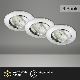 Briloner 8312-039 - НАБОР 3x Светодиодный встроенный светильник для ванной комнаты LED/5W/230V IP23