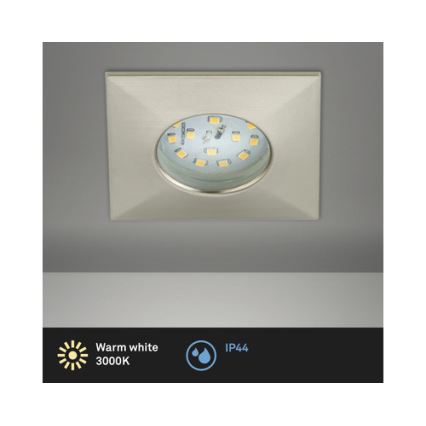 Briloner 8313-012 - Вбудований стельовий LED світильник для ванної LED/5W/230V IP44 матовий хром