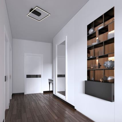 Briloner - LED потолочный светильник FRAME LED/14 Вт/230 В 3000 К 30x32 см черный