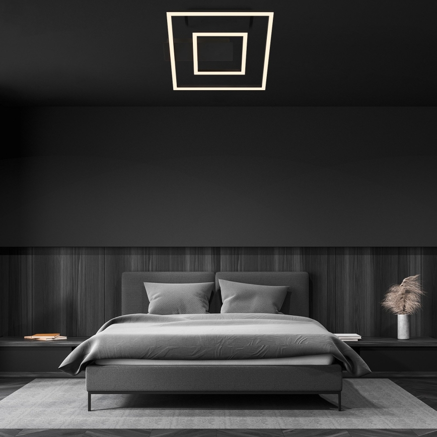 Briloner - LED потолочный светильник FRAME LED/22W/230V 3000K 30x32 cm чёрный