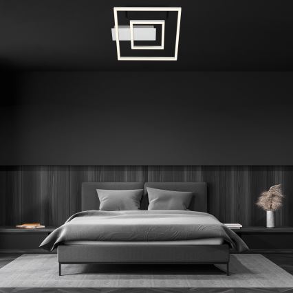 Briloner - LED потолочный светильник FRAME LED/22W/230V 3000K 30x32 см матовый хром
