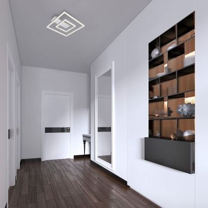 Briloner - LED потолочный светильник FRAME LED/22W/230V 3000K 30x32 см матовый хром