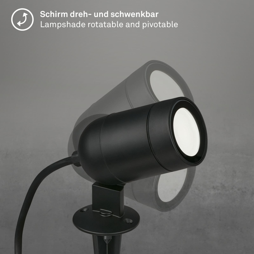 Briloner - LED RGBW затемнюваний вуличний світильник LED/4,4W/230V 2700/4000/6500K IP44 Wi-Fi Tuya