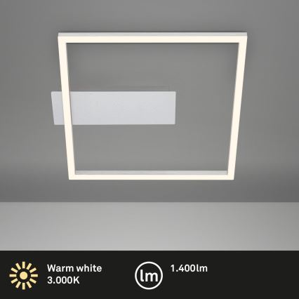 Briloner - LED стельовий світильник FRAME LED/14W/230V 3000K 30x32 см матовий хром