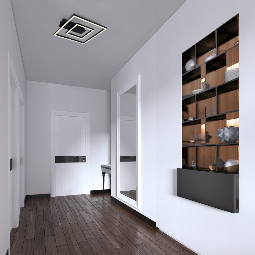 Briloner - LED стельовий світильник FRAME LED/22W/230V 3000K 30x32 cm чорний