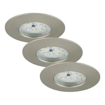 Briloner - НАБІР 3x LED Регульоване вбудоване світильник для ванної LED/5,5W/230V IP44