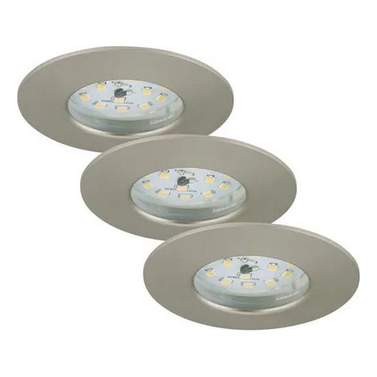 Briloner - НАБІР 3x LED Регульоване вбудоване світильник для ванної LED/5,5W/230V IP44