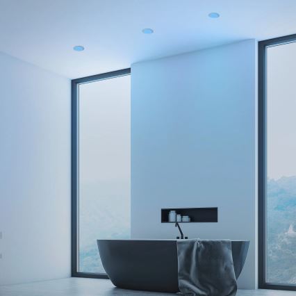 Briloner - НАБІР 3x LED RGBW Вбудований стельовий світильник для ванної з регулюванням яскравості LED/4,8W/230V 3000-6500K IP65 + пульт дистанційного керування