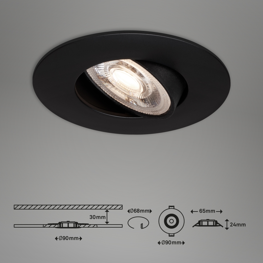 Briloner - НАБІР 3x LED світильник для ванної з регулюванням яскравості LED/4,9W/230V IP23