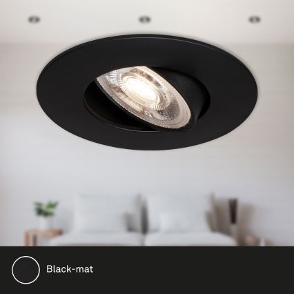 Briloner - НАБОР 3x Светодиодный встроенный светильник для ванной комнаты LED/4,9W/230V IP23