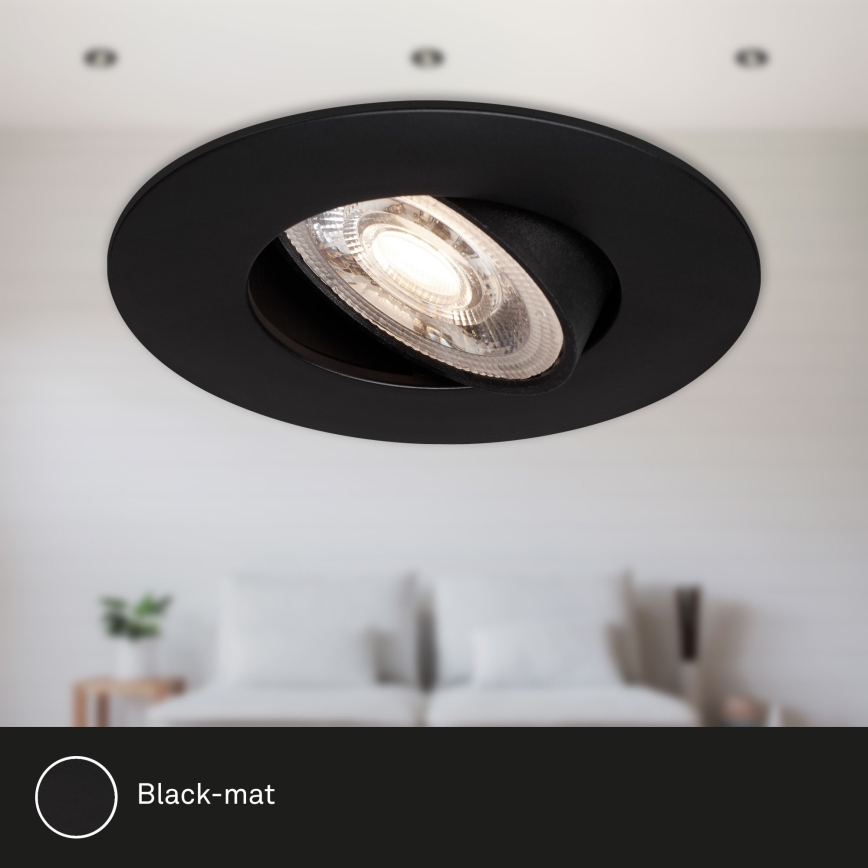 Briloner - НАБОР 3x Светодиодный встроенный светильник для ванной комнаты LED/4,9W/230V IP23