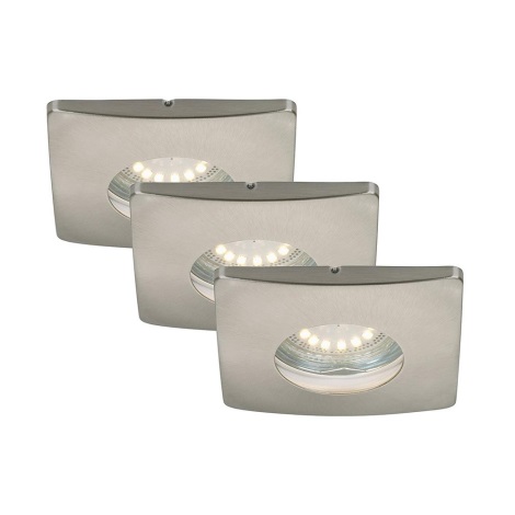Briloner - НАБОР 3x светодиодных светильника для ванной комнаты ATTACH 1xGU10/4W/230V IP44