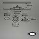 Briloner - НАБОР 3x Светодиодный встроенный RGBW-светильник для ванной комнаты с регулированием яркости LED/4,8W/230V 3000-6500K IP65 + дистанционное управление