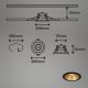 Briloner - НАБОР 3x Светодиодный встроенный светильник для ванной комнаты LED/4,9W/230V IP44
