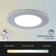 Briloner - НАБІР 3x Світлодіодний вбудований світильник для ванної з регулюванням яскравості LED/4,8W/230V 3000-6500K IP44 + пульт дистанційного керування