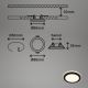 Briloner - НАБІР 3x Вбудований стельовий LED світильник для ванної LED/3W/230V IP44