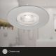 Briloner- НАБІР 3x Вбудований стельовий LED світильник для ванної LED/4,9W/230V IP44 срібний