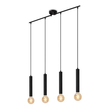 Briloner - Підвісна люстра LONGA 4xE27/60W/230V чорний