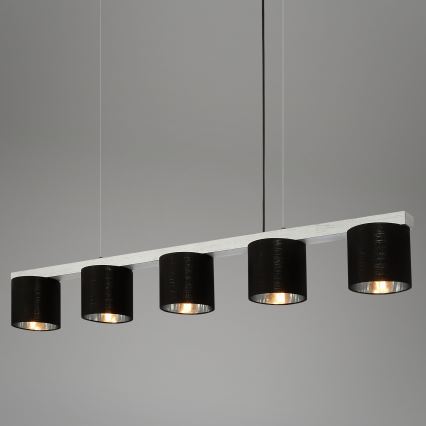 Briloner - Підвісна люстра LURI 5xE14/25W/230V каучук