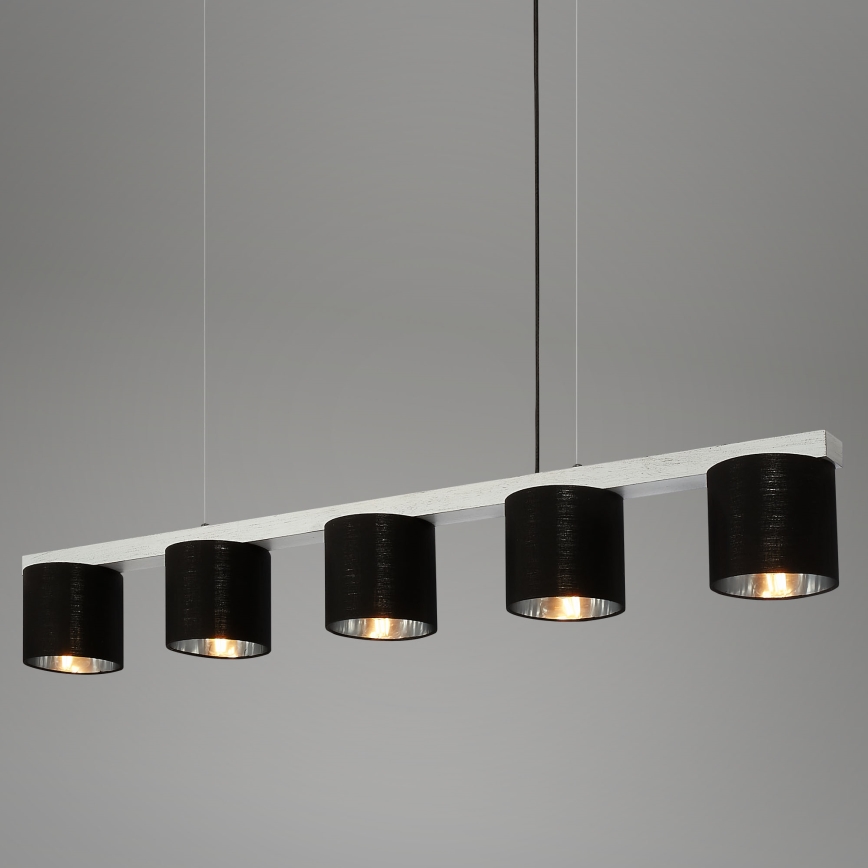 Briloner - Підвісна люстра LURI 5xE14/25W/230V каучук